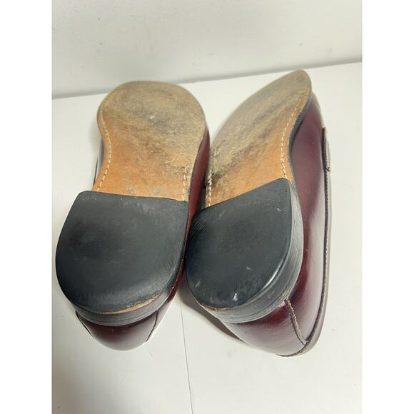 Bass Men's EUC Cherry Leather Penny Loafer Slip On Shoe Classic Size 12 M - Picture 5 of 6